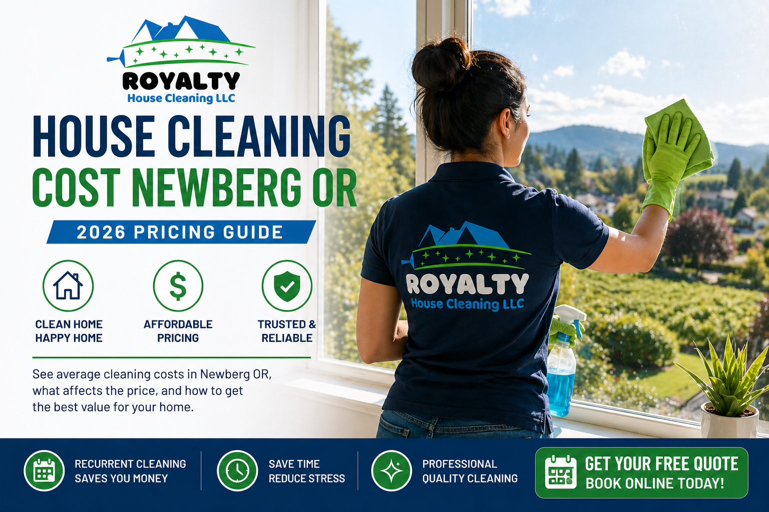 house cleaning cost Newberg OR